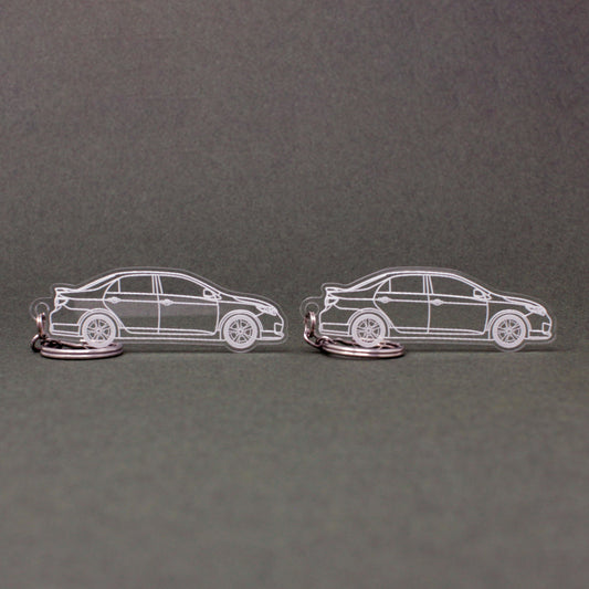Toyota Corolla Keychain 10th Gen E140 E150 Sedan | 2009-2013 (1 Pair)