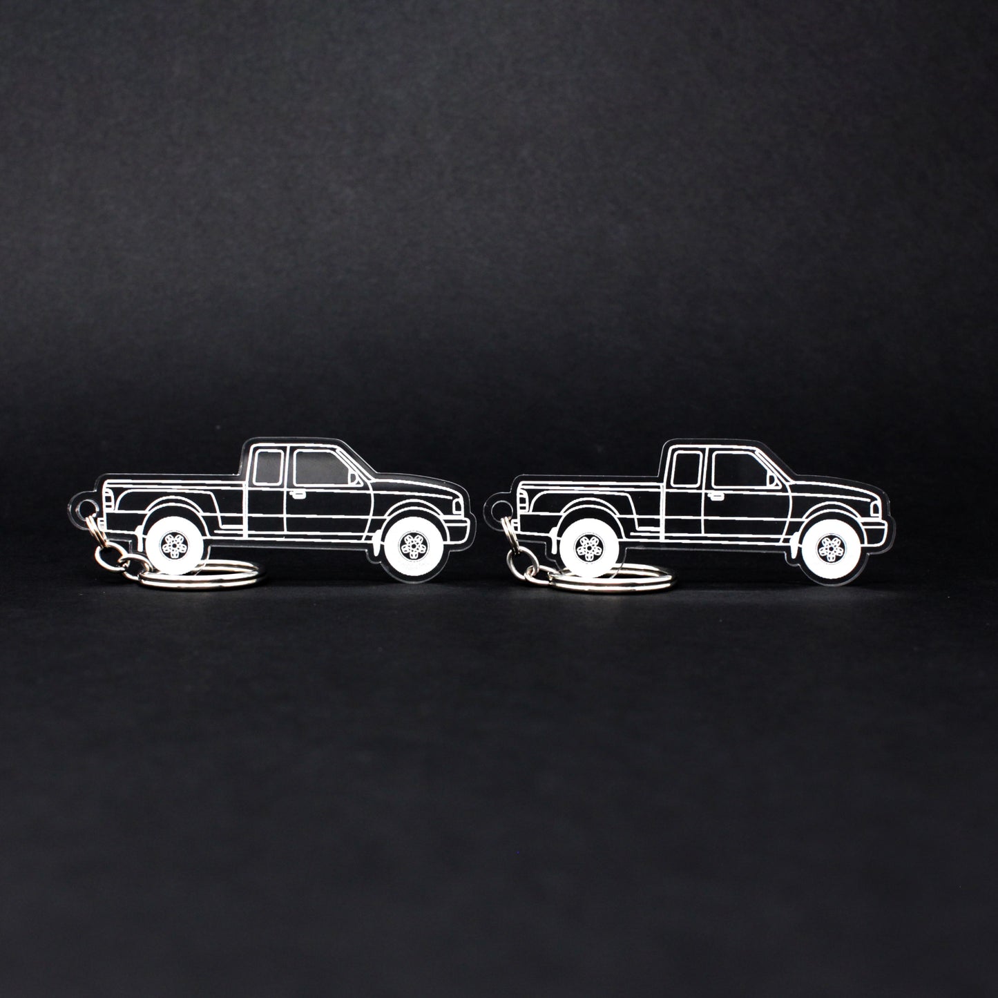 Ford Ranger Keychain 3rd Gen Ext Cab Stepside Flareside | 1998-2011 (1 Pair)