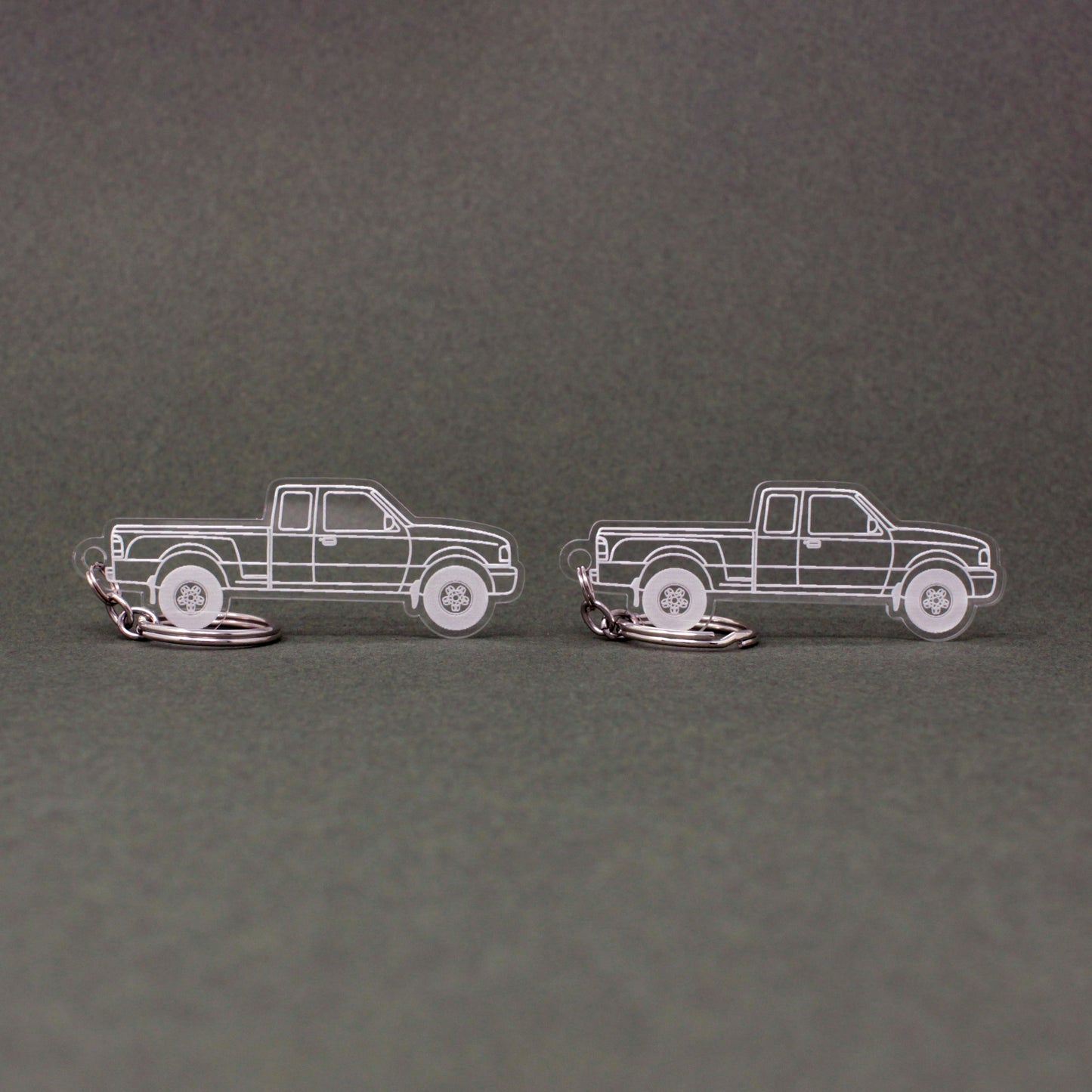 Ford Ranger Keychain 3rd Gen Ext Cab Stepside Flareside | 1998-2011 (1 Pair)