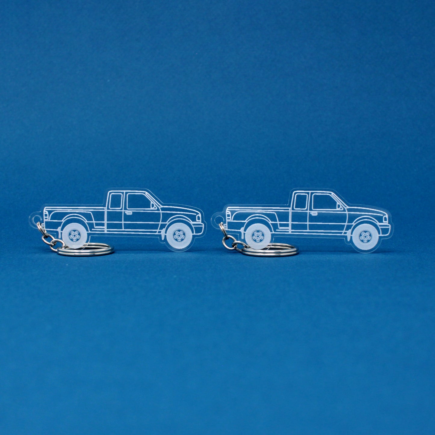 Ford Ranger Keychain 3rd Gen Ext Cab Stepside Flareside | 1998-2011 (1 Pair)
