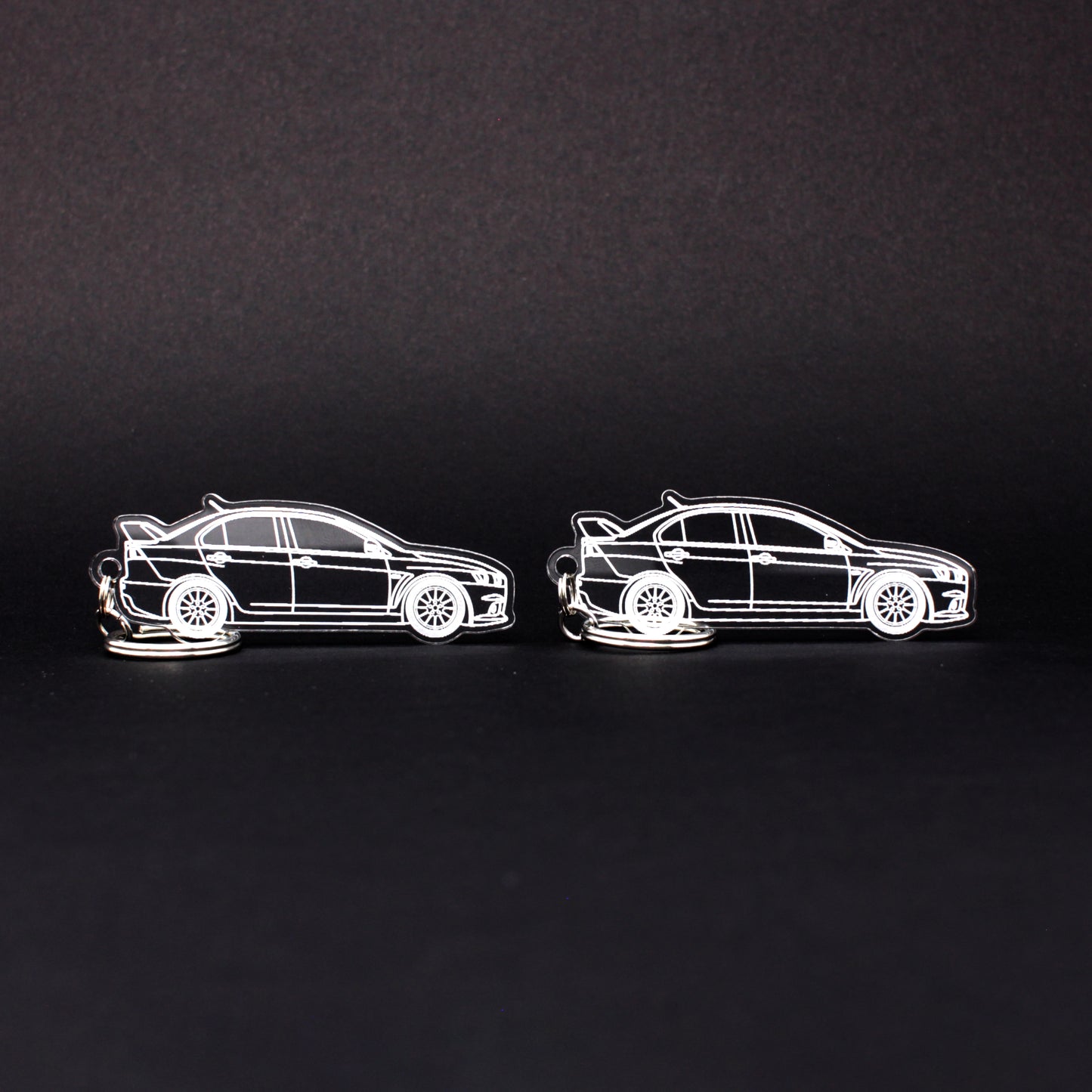 Mitsubishi Lancer Evo X Keychain | 2007-2015 (1 Pair)