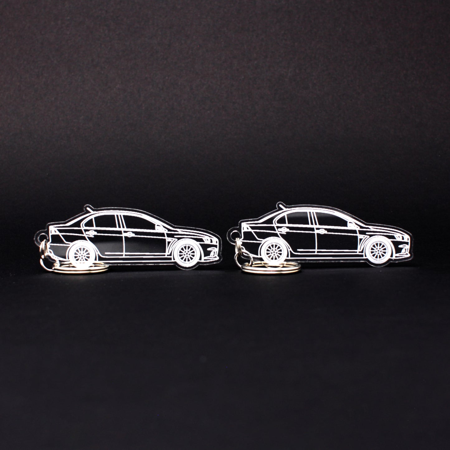 Mitsubishi Lancer Evo X Keychain | 2007-2015 (1 Pair)