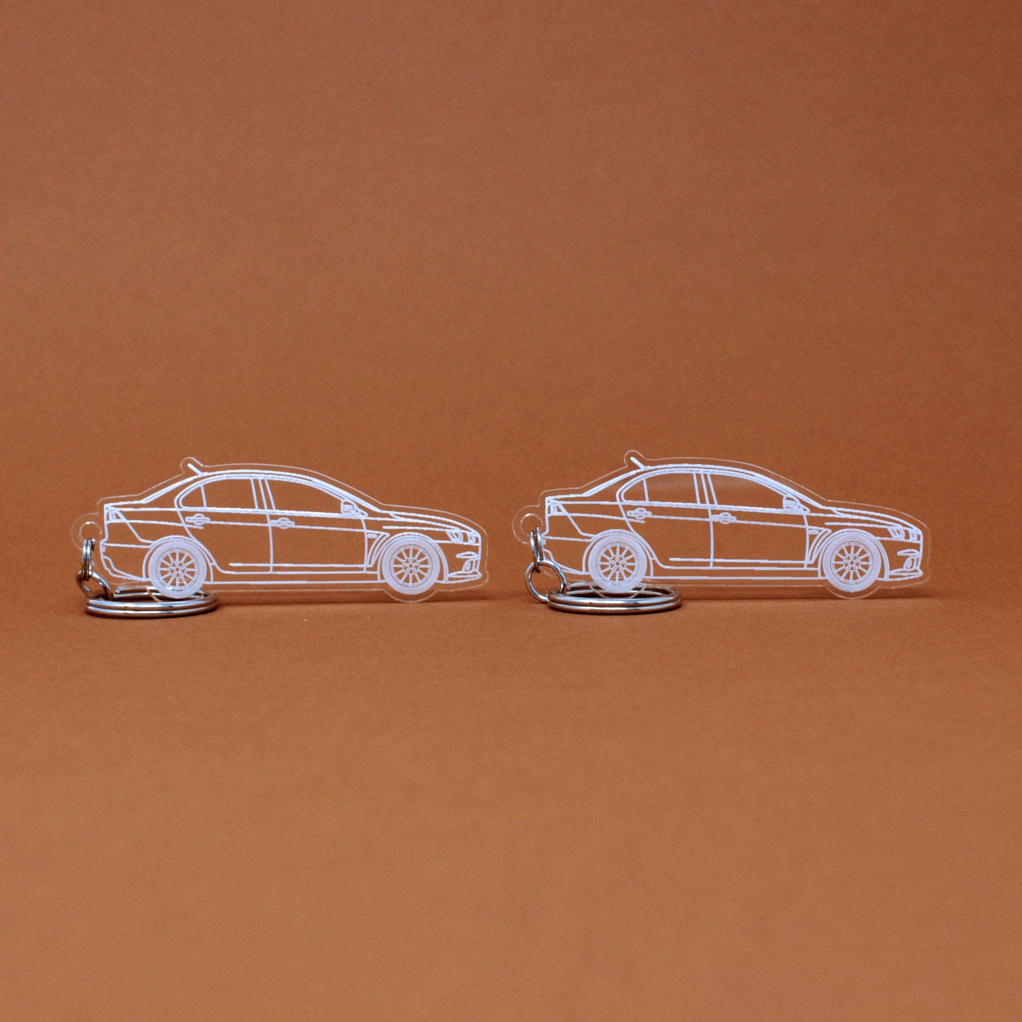 Mitsubishi Lancer Evo X Keychain | 2007-2015 (1 Pair)