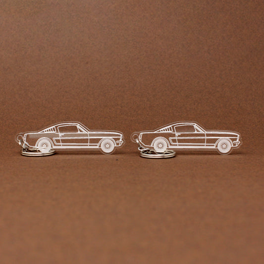 Ford Mustang Keychain 1st Gen Fastback | 1965-1973 (1 Pair)