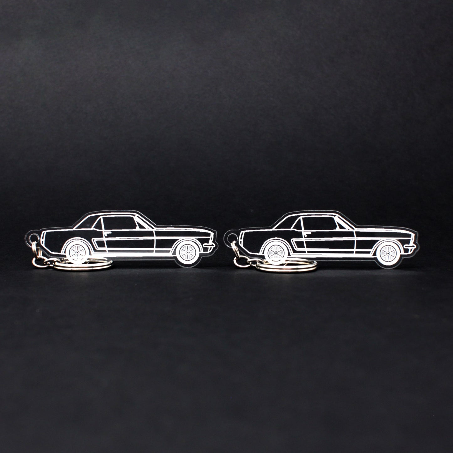 Ford Mustang Keychain 1st Gen Hardtop | 1965-1973 (1 Pair)