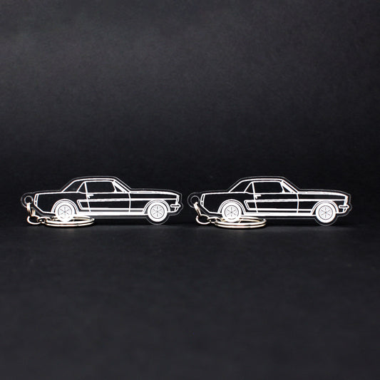 Ford Mustang Keychain 1st Gen Hardtop | 1965-1973 (1 Pair)