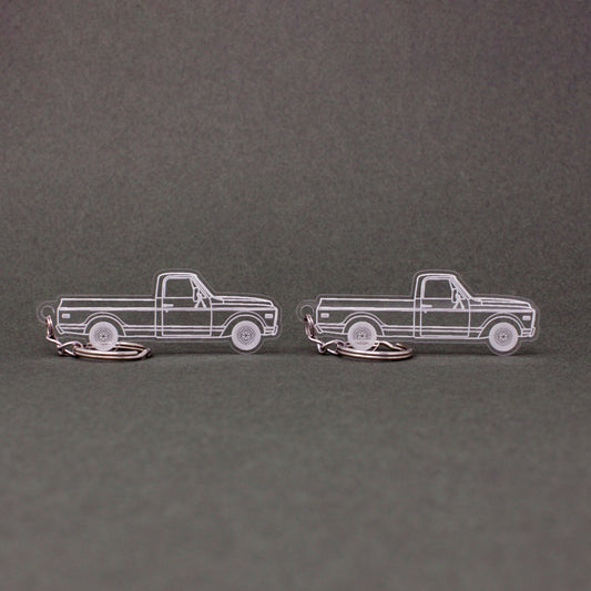 Chevrolet C10 Keychain Fleetside | 1967-1972 (1 Pair)