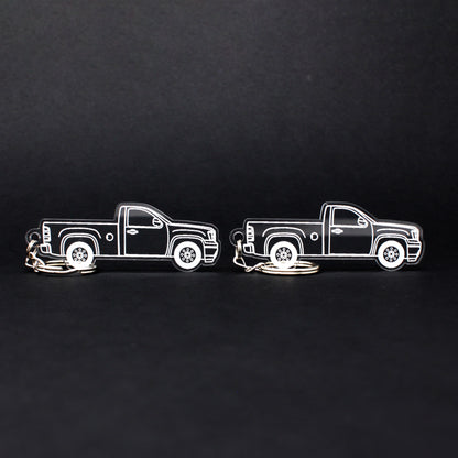 GMC Sierra 1500 Keychain 3rd Gen Reg Cab Short Box | 2007-2013