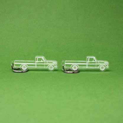 Ford F-100 Keychain 5th Gen Reg Cab Long Bed | 1967-1969