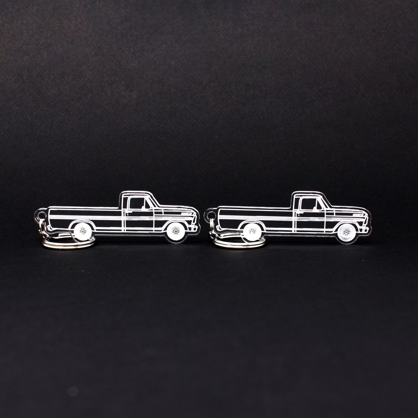 Ford F-100 Keychain 5th Gen Reg Cab Long Bed | 1967-1969