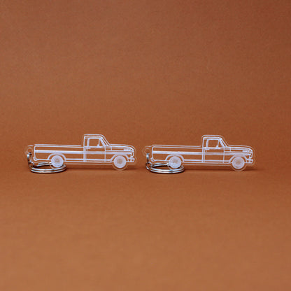 Ford F-100 Keychain 5th Gen Reg Cab Long Bed | 1967-1969