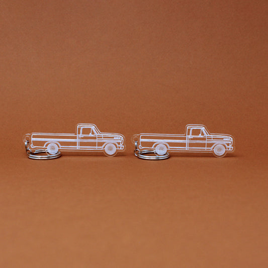 Ford F-100 Keychain 5th Gen Reg Cab Long Bed | 1967-1969
