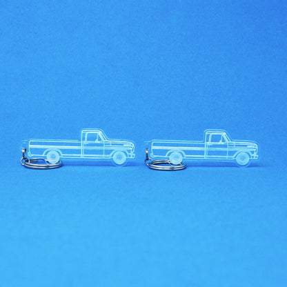 Ford F-100 Keychain 5th Gen Reg Cab Long Bed | 1967-1969