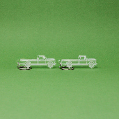 Ford F-250 Keychain 6th Gen Reg Cab Long Box | 1973-1979
