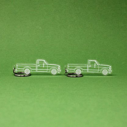 Ford F-150 Keychain 9th Gen Reg Cab Long Box | 1992-1997