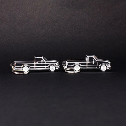 Ford F-150 Keychain 9th Gen Reg Cab Long Box | 1992-1997