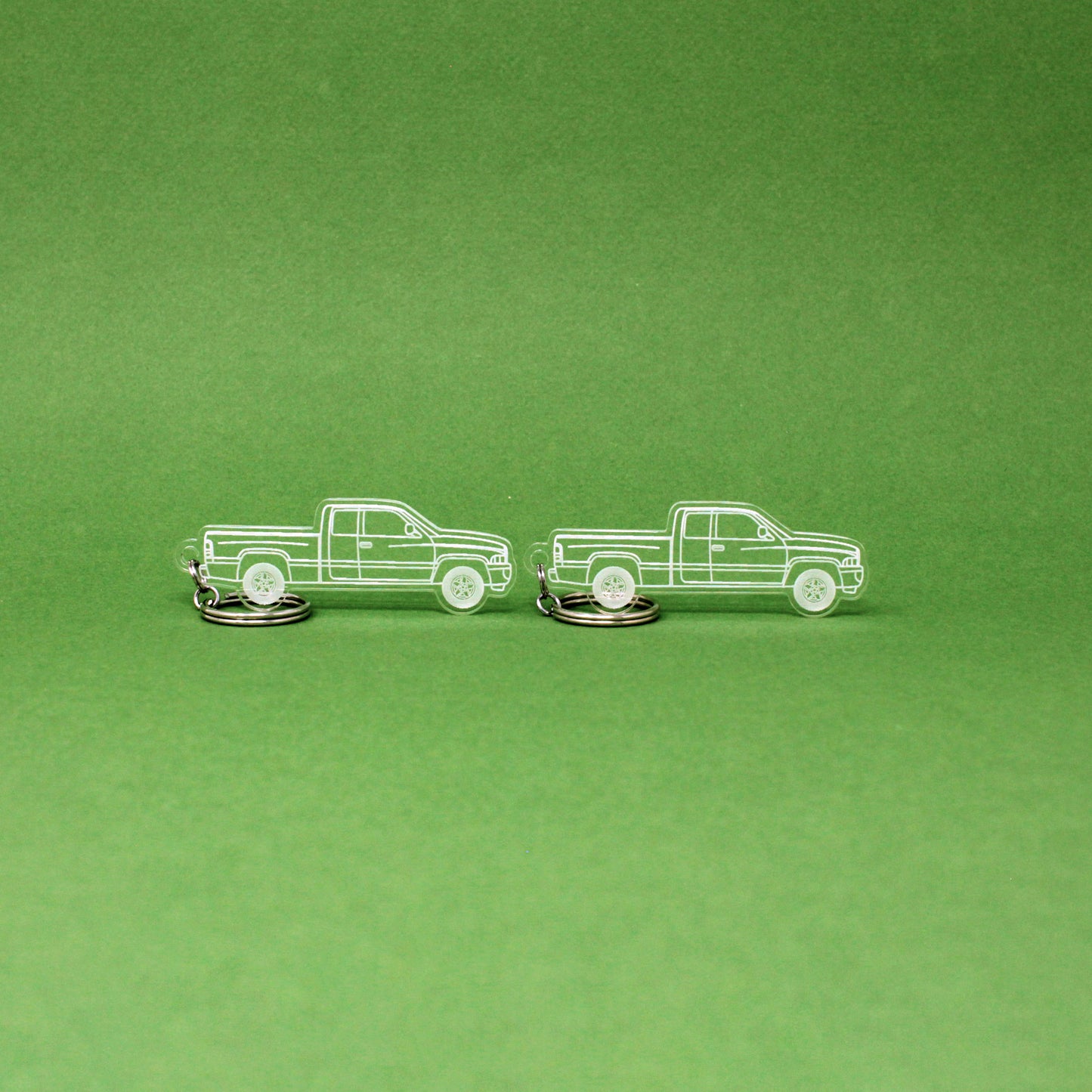 Dodge Ram 1500 Keychain 2nd Gen Quad Cab Long Bed [Post-Facelift] | 1998-2002