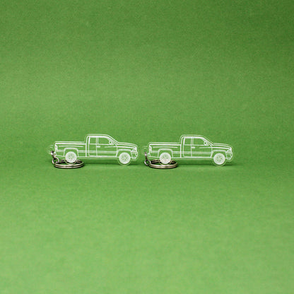 Dodge Ram 1500 Keychain 2nd Gen Quad Cab Long Bed [Post-Facelift] | 1998-2002