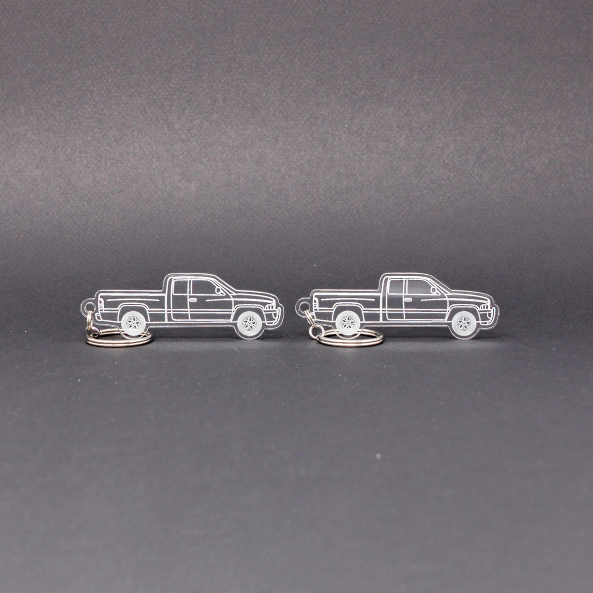 Dodge Ram 1500 Keychain 2nd Gen Quad Cab Long Bed [Post-Facelift] | 1998-2002
