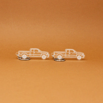 Dodge Ram 1500 Keychain 2nd Gen Quad Cab Long Bed [Post-Facelift] | 1998-2002