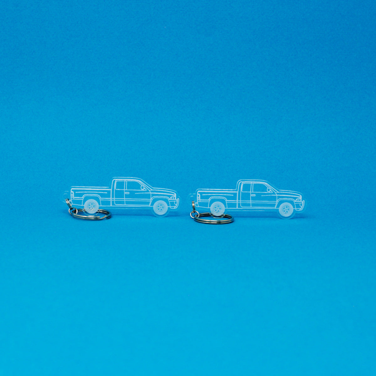 Dodge Ram 1500 Keychain 2nd Gen Quad Cab Long Bed [Post-Facelift] | 1998-2002