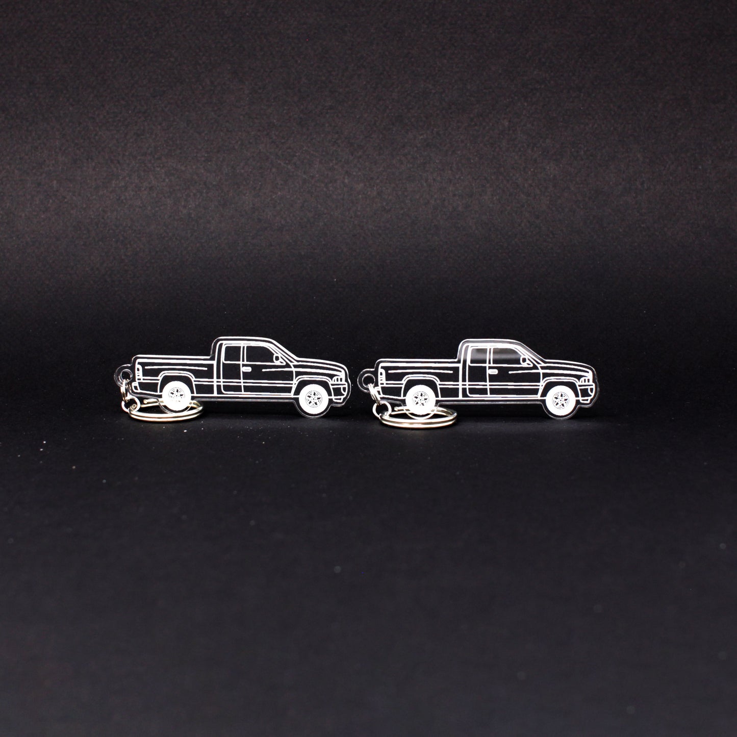 Dodge Ram 1500 Keychain 2nd Gen Quad Cab Long Bed [Post-Facelift] | 1998-2002