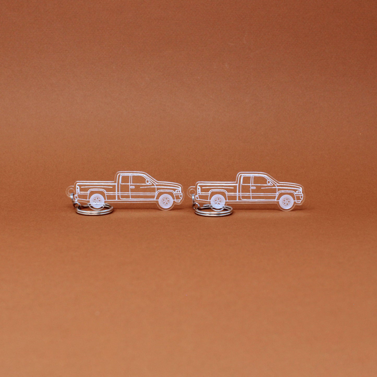 Dodge Ram 1500 Keychain 2nd Gen Quad Cab Long Bed [Post-Facelift] | 1998-2002
