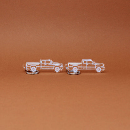 Dodge Ram 1500 Keychain 2nd Gen Quad Cab Long Bed [Post-Facelift] | 1998-2002
