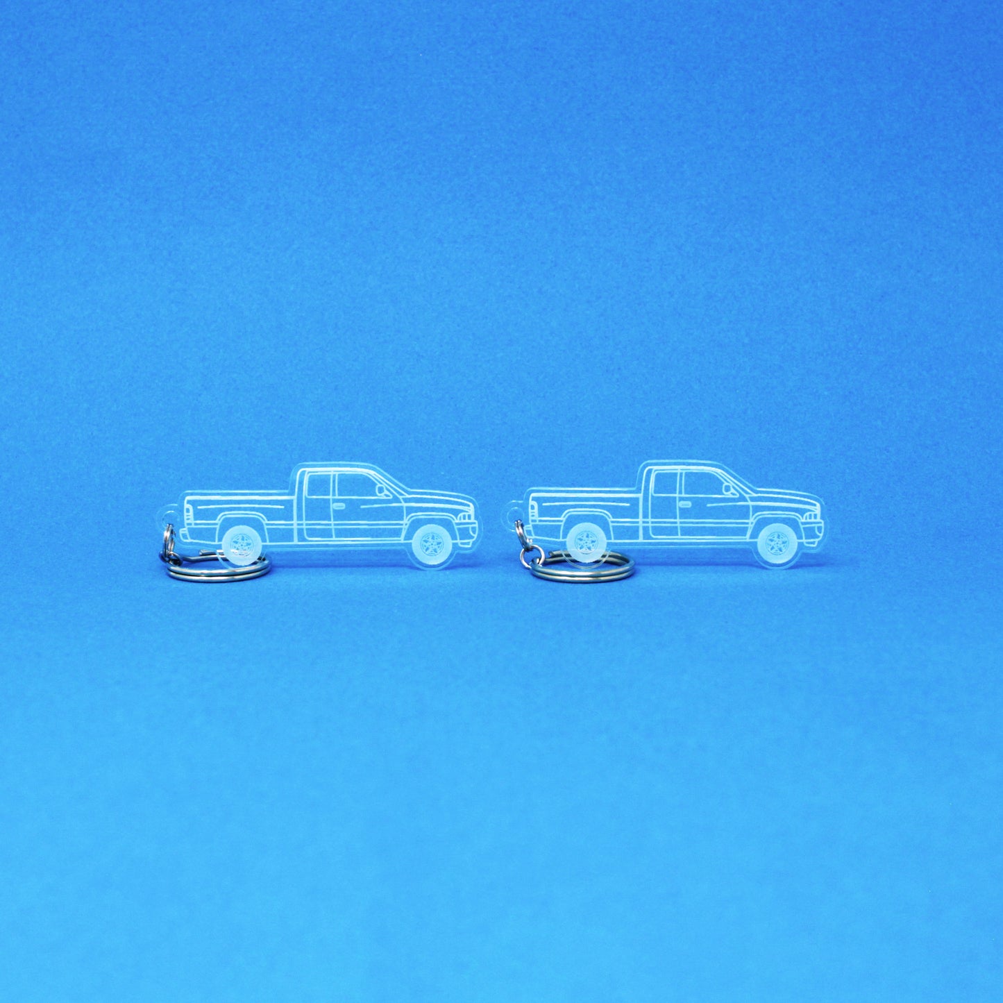 Dodge Ram 1500 Keychain 2nd Gen Quad Cab Long Bed [Post-Facelift] | 1998-2002
