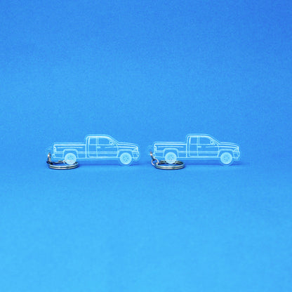 Dodge Ram 1500 Keychain 2nd Gen Quad Cab Long Bed [Post-Facelift] | 1998-2002