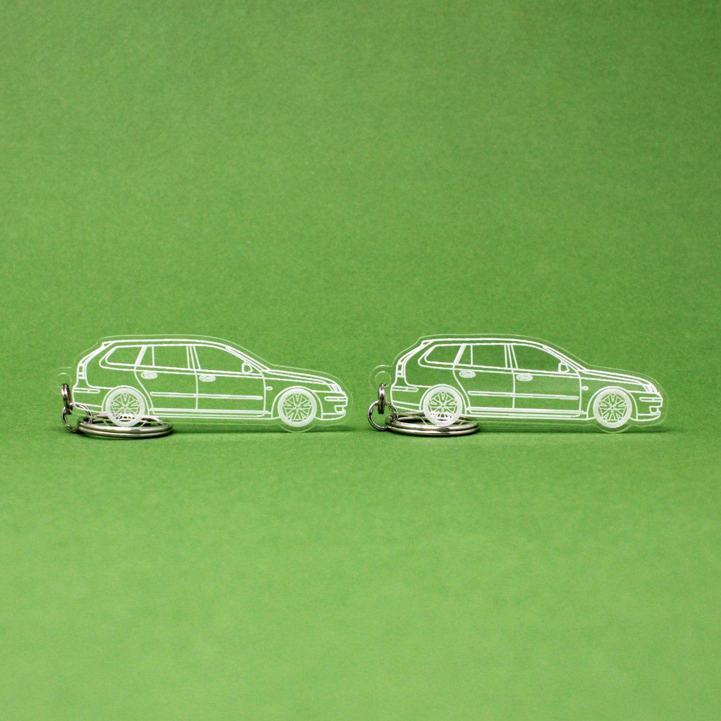 Saab 9-3 Keychain 2nd Gen Wagon [Pre-Facelift] | 2004-2008 (1 Pair)