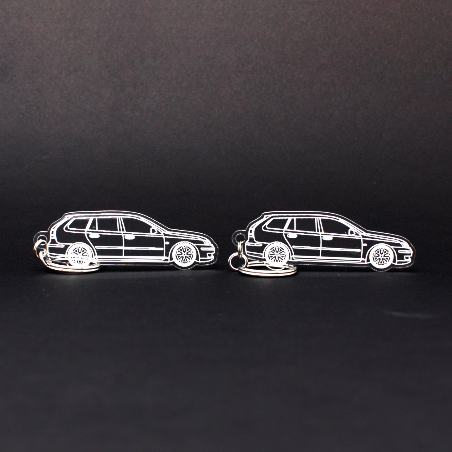 Saab 9-3 Keychain 2nd Gen Wagon [Pre-Facelift] | 2004-2008 (1 Pair)