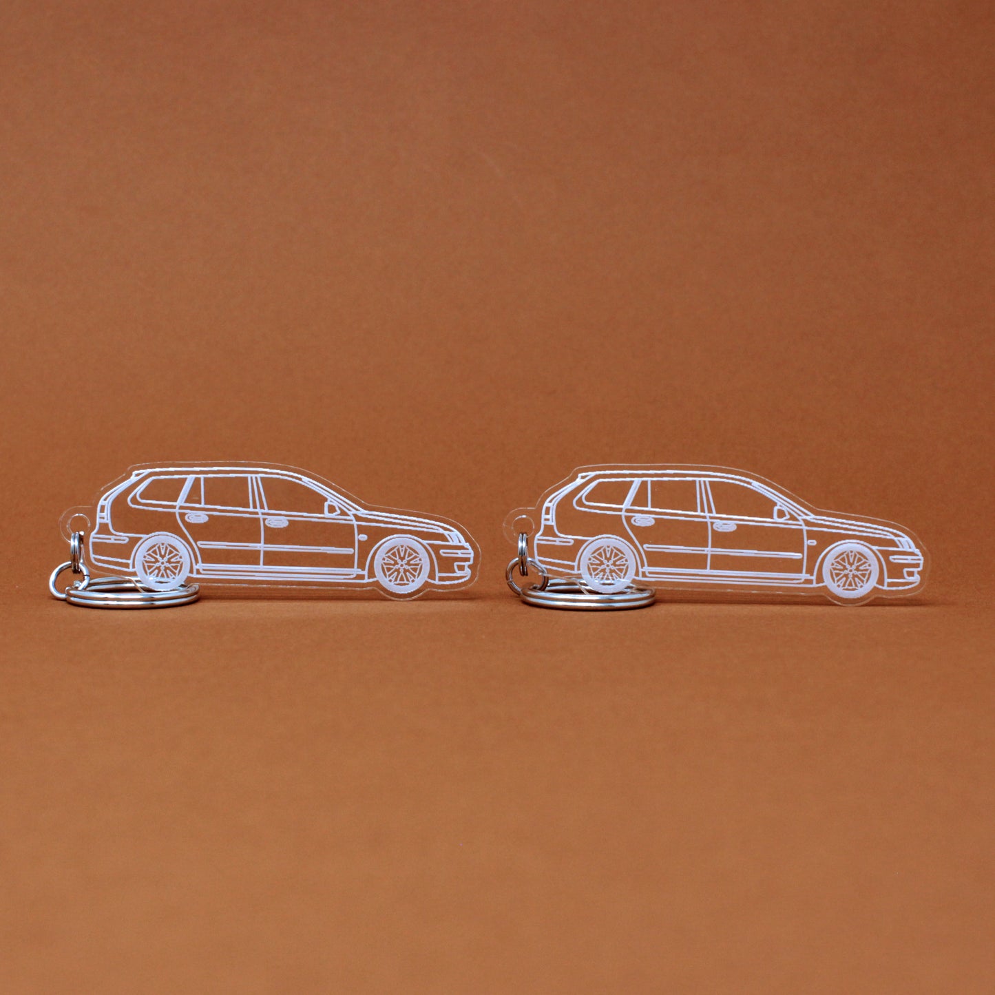 Saab 9-3 Keychain 2nd Gen Wagon [Pre-Facelift] | 2004-2008 (1 Pair)