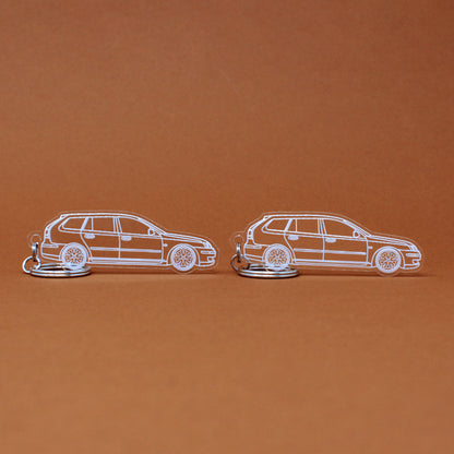 Saab 9-3 Keychain 2nd Gen Wagon [Pre-Facelift] | 2004-2008 (1 Pair)