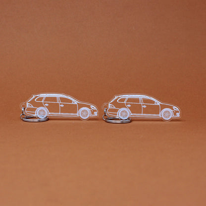 VW Volkswagen Golf Keychain MK5 MKV Wagon Jetta SportWagen | 2007-2009