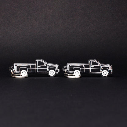 Chevrolet Silverado Keychain 2nd Gen 2500/3500 HD Reg Cab Long Bed | 2007-2014