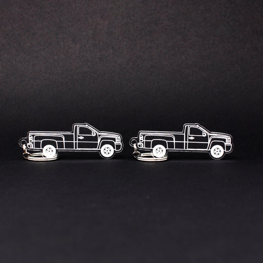 Chevrolet Silverado Keychain 2nd Gen 2500/3500 HD Reg Cab Long Bed | 2007-2014