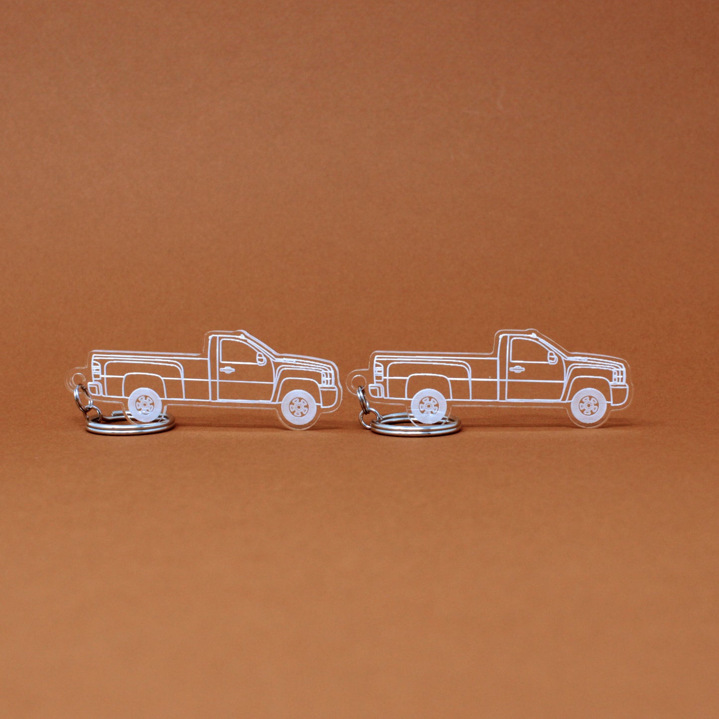 Chevrolet Silverado Keychain 2nd Gen 2500/3500 HD Reg Cab Long Bed | 2007-2014