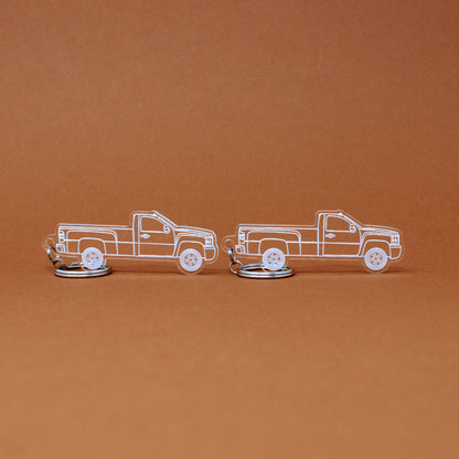 Chevrolet Silverado Keychain 2nd Gen 2500/3500 HD Reg Cab Long Bed | 2007-2014