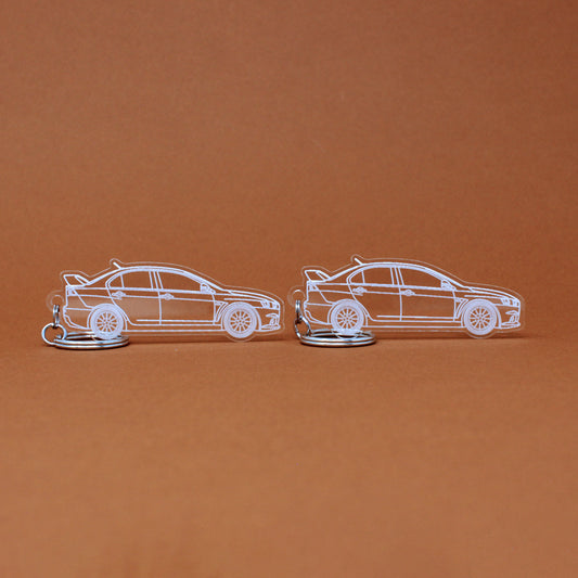 Mitsubishi Lancer Evo X Keychain | 2007-2015 (1 Pair)