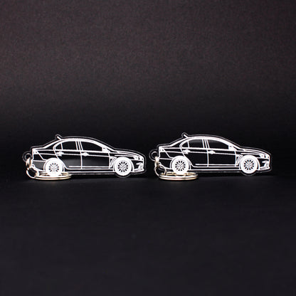 Mitsubishi Lancer Evo X Keychain | 2007-2015 (1 Pair)