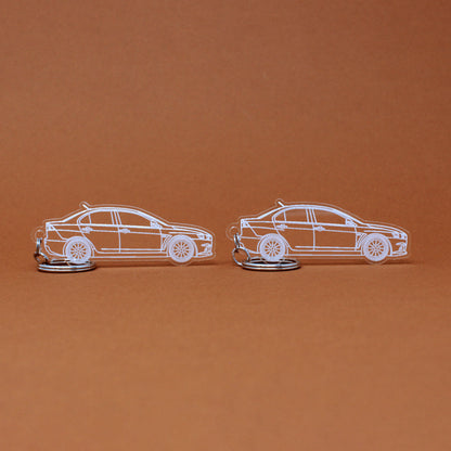 Mitsubishi Lancer Evo X Keychain | 2007-2015 (1 Pair)