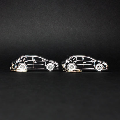 Toyota Corolla Keychain 12th Gen E210 Hatchback | 2019-2024 (1 Pair)