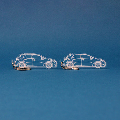 Toyota Corolla Keychain 12th Gen E210 Hatchback | 2019-2024 (1 Pair)