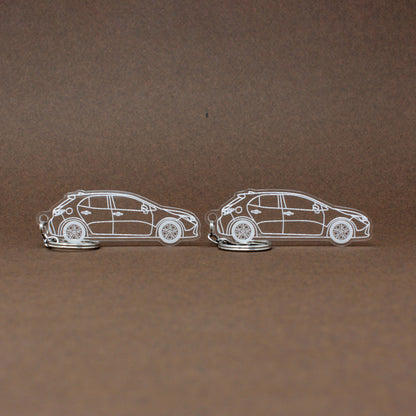 Toyota Corolla Keychain 12th Gen E210 Hatchback | 2019-2024 (1 Pair)
