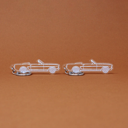 Ford Mustang Keychain 1st Gen Convertible | 1965-1973 (1 Pair)