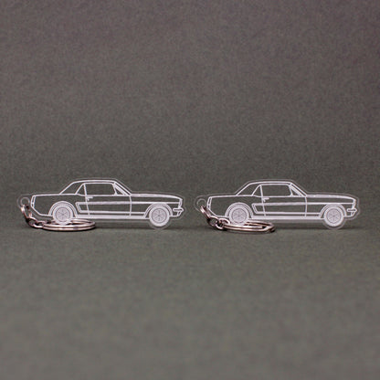 Ford Mustang Keychain 1st Gen Hardtop | 1965-1973