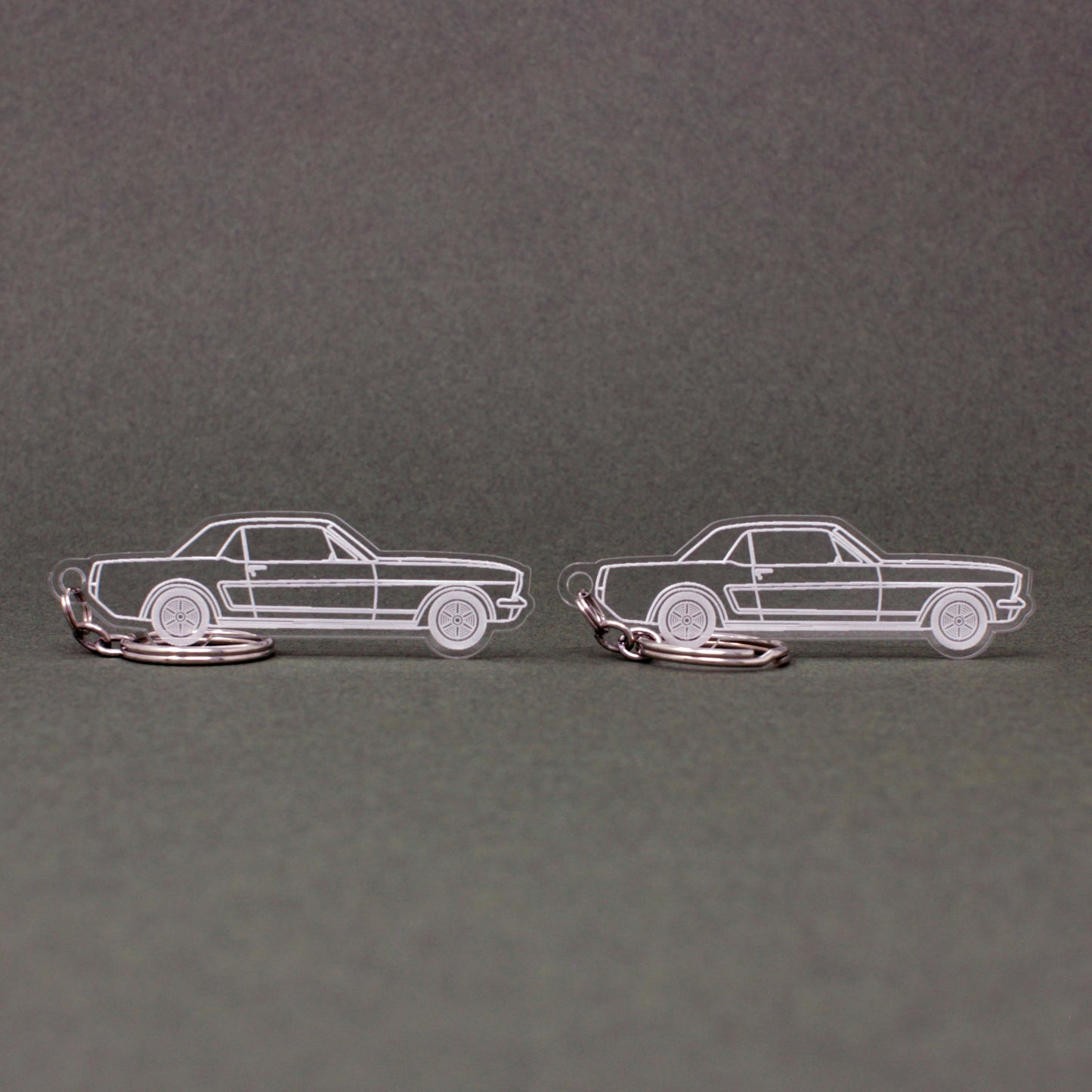 Ford Mustang Keychain 1st Gen Hardtop | 1965-1973 (1 Pair)