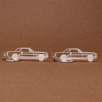 Ford Mustang Keychain 1st Gen Hardtop | 1965-1973