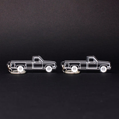 Chevrolet R30 Keychain Reg Cab Dually Dooley | 1987-1991 (1 Pair)